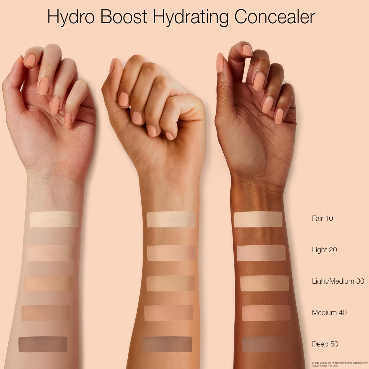 Neutrogena Hydro Boost Hydrating Concealer Stick, Oil-Free, Lightweight Cover-Up Makeup with Hyaluronic Acid Refreshes Dry Skin & Provides Buildable Coverage, 10 Fair, 0.12 Oz - Image 5