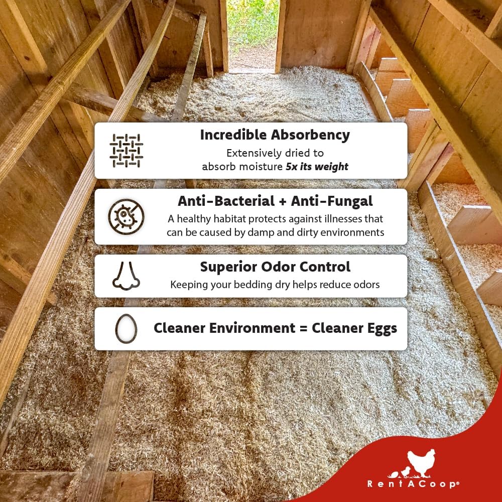 RentACoop Extra-Soft Premium Hemp Bedding (300L) for Chicken Coops, Nesting Boxes, Rabbits, Guinea Pigs, Hamsters, Reptiles, Horses & More – Super Absorbent, Low Dust, Odor Control - Image 6