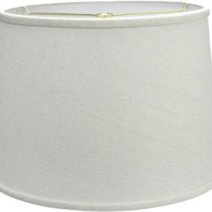 Aspen Creative 32320 Transitional Hardback Empire Shaped Spider Construction Lamp Shade in Off White, 12" Top x 14" Bottom x 10" Slant Height