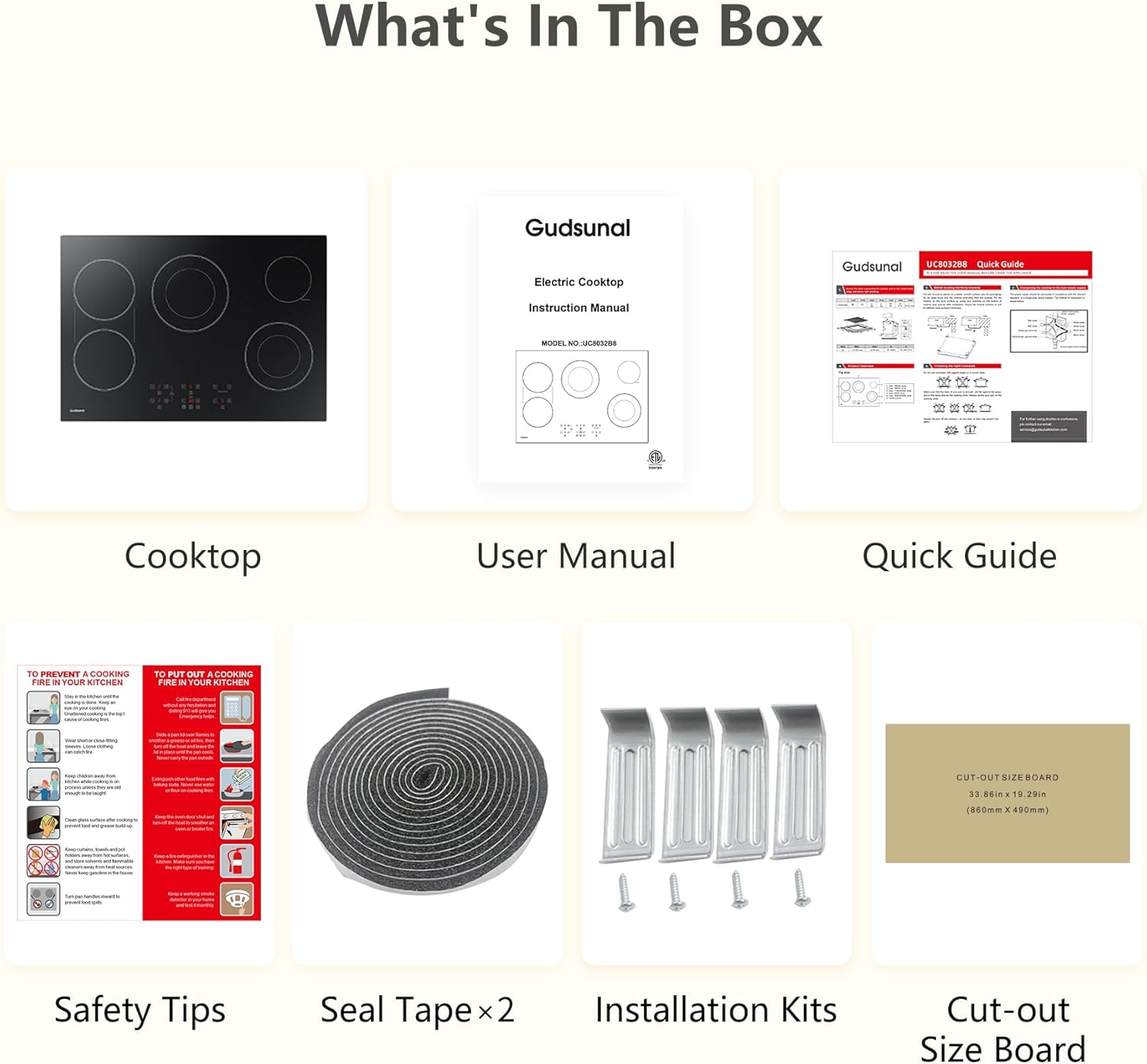 36 Inch Electric Cooktop 5 Burners, ETL & FCC Certificated, Sync Burner, Quick Boil, Keep Warm Setting, 9 Heating Level, Timer, Child Lock & Auto Shutdown, 9000W, Drop-in Electric Stove Top - Image 8