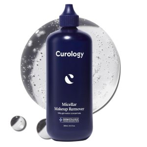 Curology Micellar Water Makeup Remover, Cleansing Gel Water Concentrate, Waterproof Eye and Face Make Up Removal, 8.5 fl oz