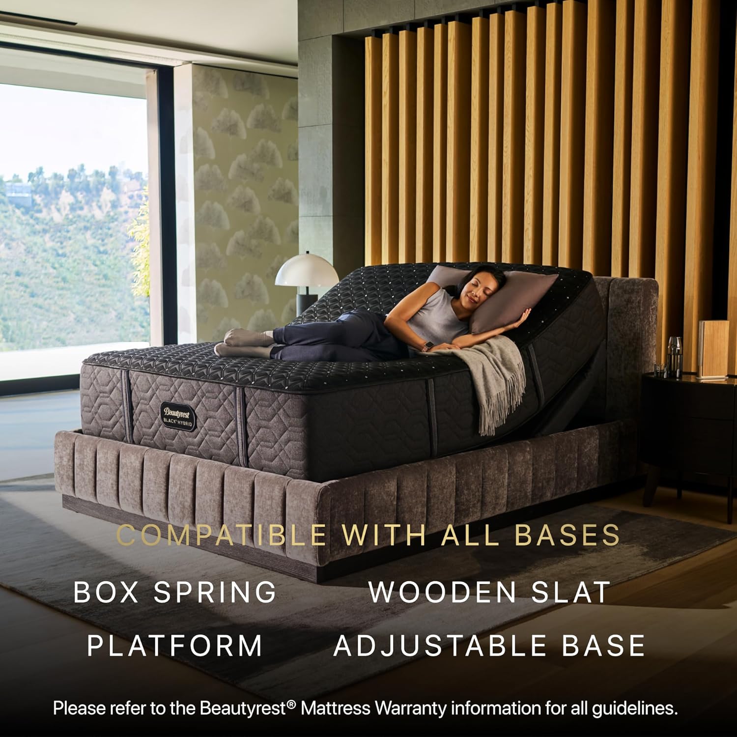 Beautyrest Black Series Three Firm 14.5" King Hybrid Mattress, Cooling Tech, Contouring Comfort, Individualized Support, CertiPUR-US, 100-Night Sleep Trial, 10-Year Limited Warranty - Image 11