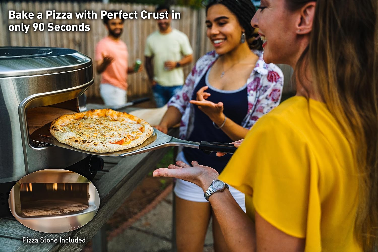 Solo Stove Pi Prime Pizza Oven Outdoor - Gas Pizza Oven Propane - Portable with Cordierite Stone Cooking Surface - Demi-Dome Design - Wide-Mouthed Opening - Stainless Steel - Image 5