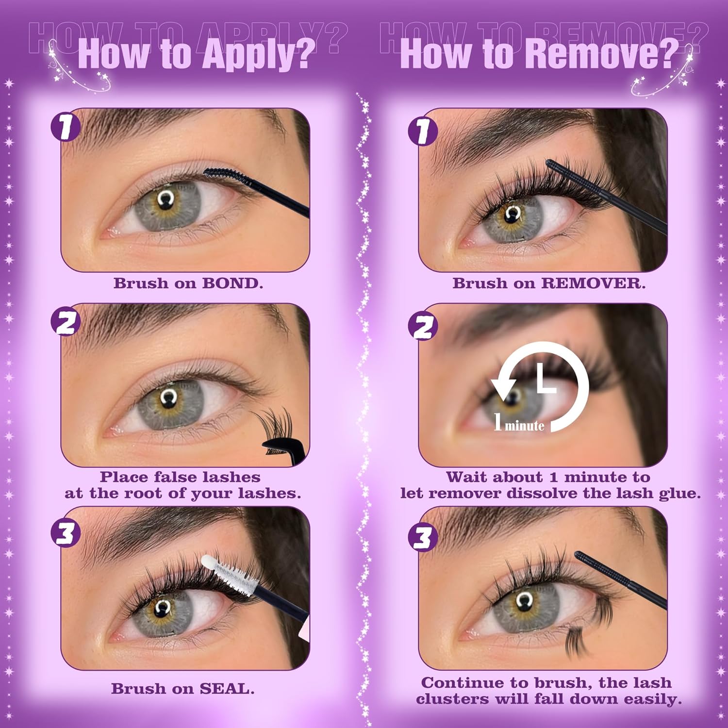 Natural Lash Clusters Kit Wispy Eyelash Clusters CC-Curly Cluster Eyelash Extensions 132 pcs Individual Lash Extensions DIY Lash Extension Kit with Lash Bond and Seal and Remover Lash Kit by Mavphnee - Image 6