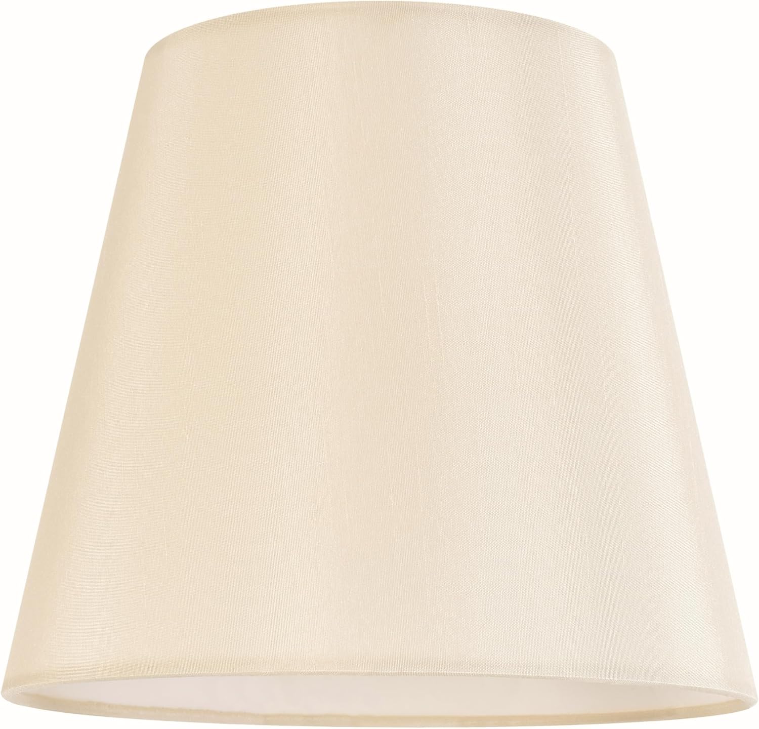 Set of 6 Yellowish Beige Chandelier Lamp Shades, 4" Top x 6" Bottom x 5" Height (Clip on Bulb) Small Lamp Shade, Faux Silk Fabric Lampshade for Wall Lamp, Desk Lamp, Replacement Lampshade by GO&SO - Image 8