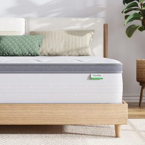 Novilla King Mattress 14 Inch, Hybrid Mattress in a Box with Individual Pocket Spring for Motion Isolation, Supportive & Pressure Relief, CertiPUR-US