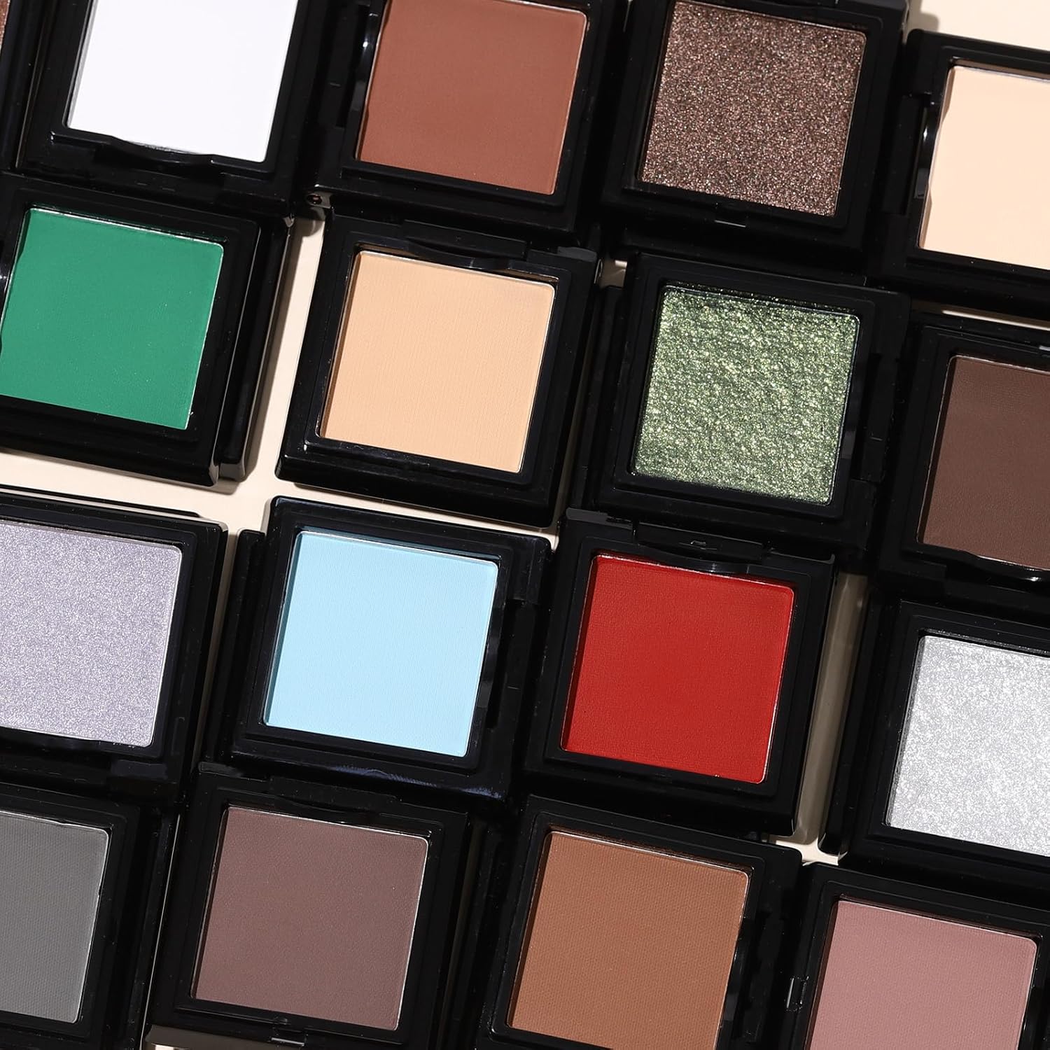 UCANBE White Single Eyeshadow Palette, Highly Pigmented Matte Eye Shadow Powder, Professional Long-Lasting Waterproof Makeup Palette - Image 7