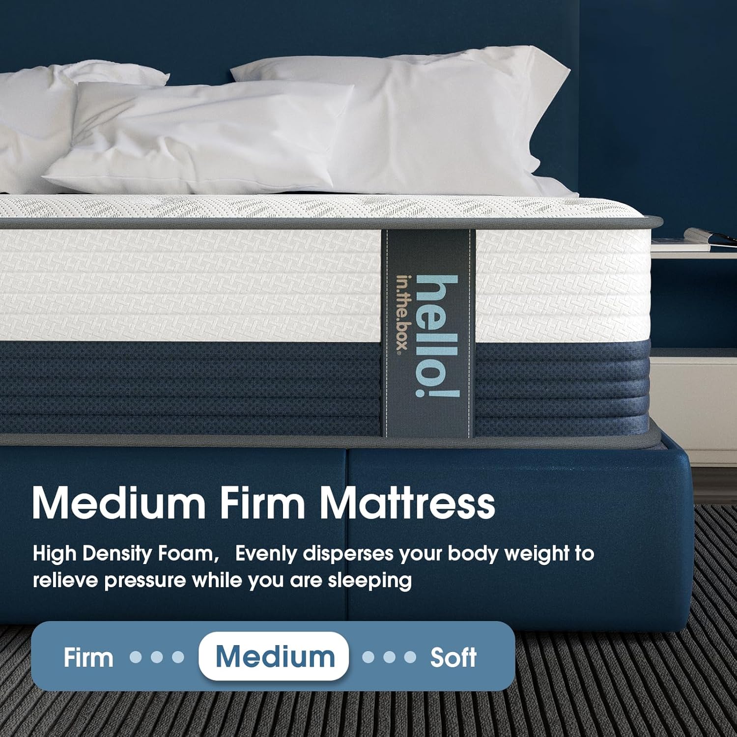 Full Mattress 10 Inch, Medium Firm Hybrid Full Size Mattress in a Box with Pocketed Spring Memory Foam Bed Mattresses for Pressure Relief Motion Isolation All Sleep Positions, CertiPUR-US Certified - Image 4
