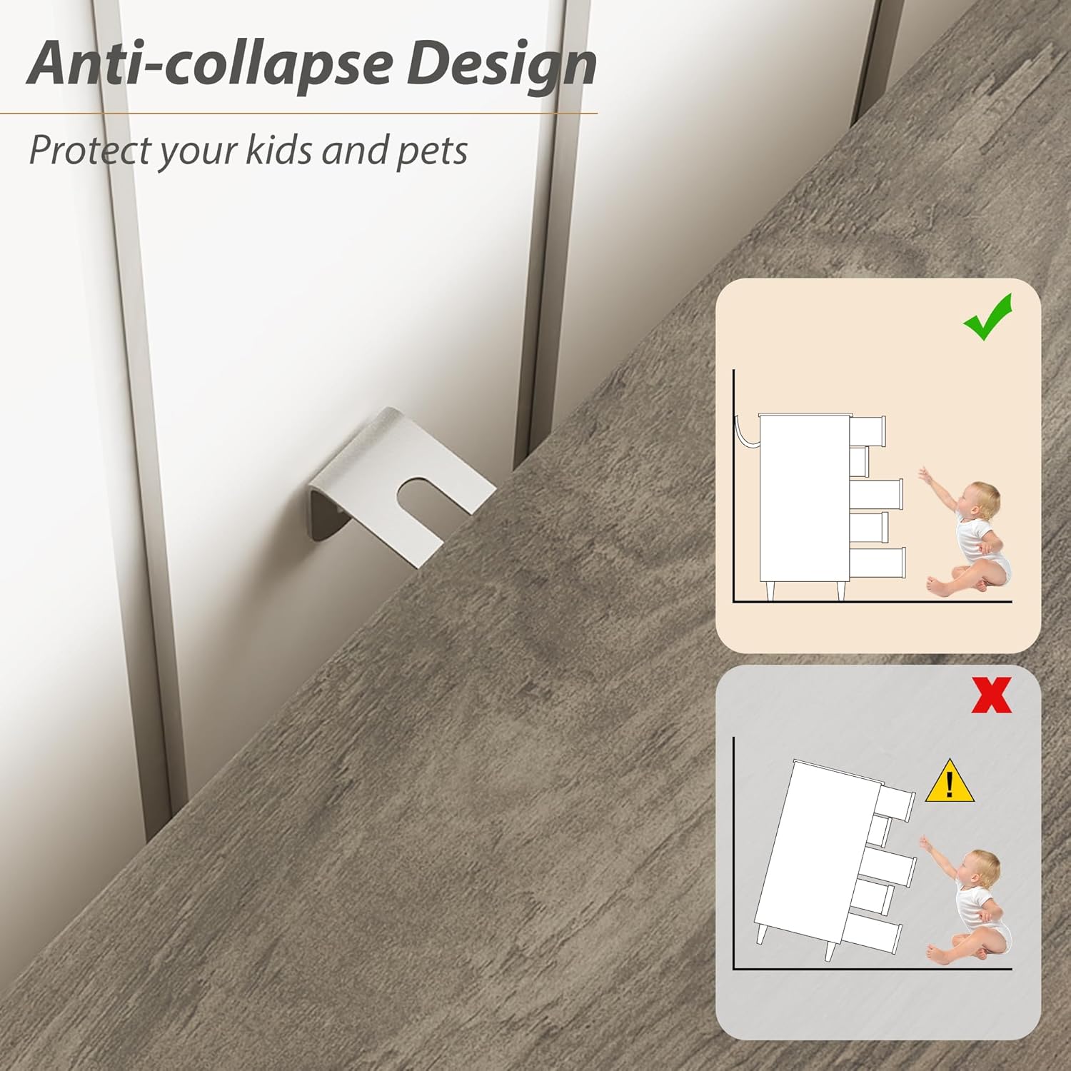 7 Drawer Dresser, Vintage Design Bedroom Dressers with Drawers, Dresser Farmhouse with Natural Texture, Tall Dressers for Bedroom, Living Room, Grey - Image 6