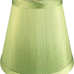Royal Designs CS-1007-5L/GRN Clip On Empire Chandelier Lamp Shade, 3" x 5" x 4.5", Light Green