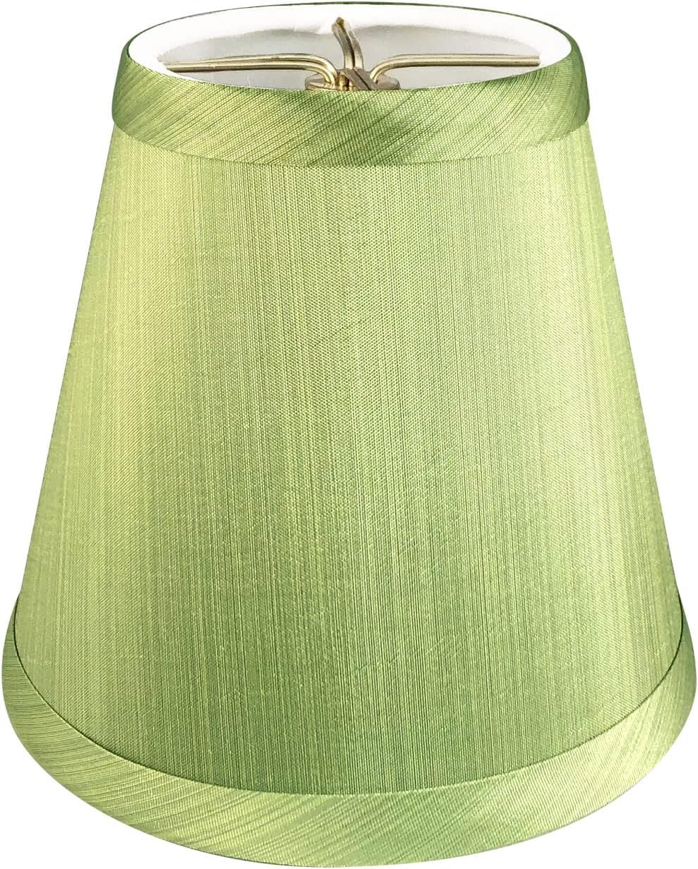 Royal Designs CS-1007-5L/GRN Clip On Empire Chandelier Lamp Shade, 3″ x 5″ x 4.5″, Light Green