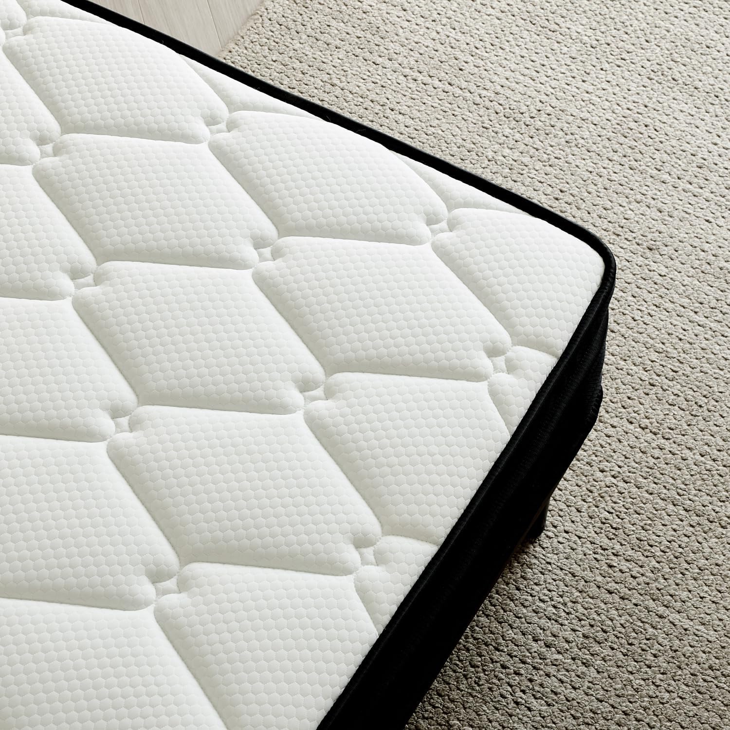 Twin Mattress 8 Inch Hybrid Mattress in a Box Memory Foam & Individual Pocket Spring Motion Isolation Edge Support Pressure Relief Medium Firmness Certified Foams & Fabric Fiberglass Free - Image 12