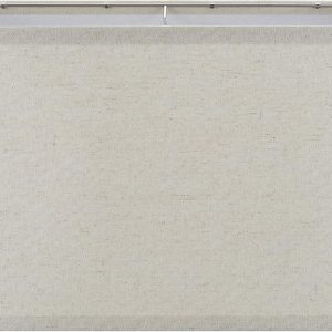 Aspen Creative 38751, Contemporary Design Collapsible Rectangular Spider Shade, (17+11)" Top x (17+11)" Bottom x 10" Height, Oatmeal Linen