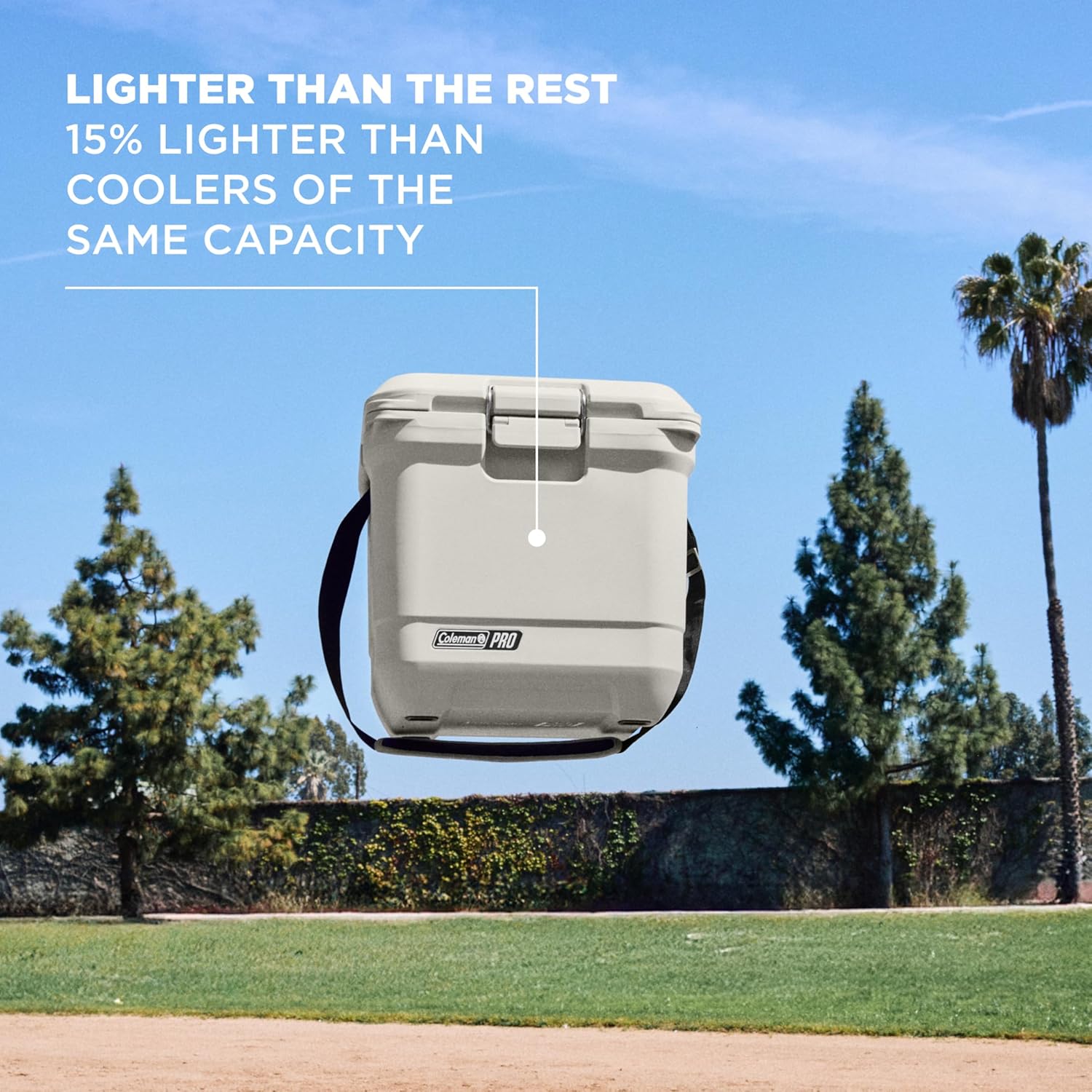 Coleman Pro Heavy-Duty 25qt Ultra-Light Premium Hard Cooler, Extra-Thick Insulation Keeps Ice up to 3 Days, 36-Can Capacity - Image 4