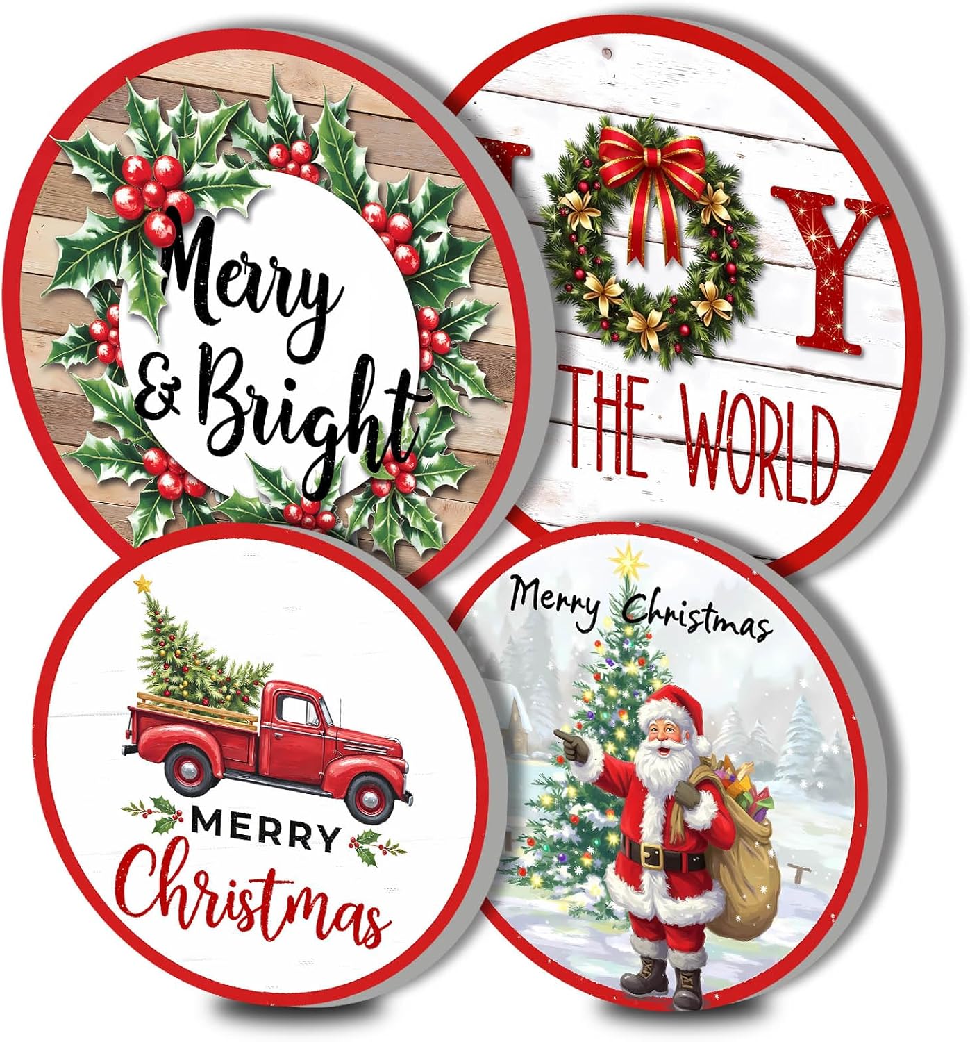 Ginger Man Snowmen Santa Electric Stove Burner Covers,Christmas Party Round Metal Stove Burner Covers, Set of 4,Stove Top Covers for Electric Stove Cooktop Decorative Home Kitchen Decor Holiday