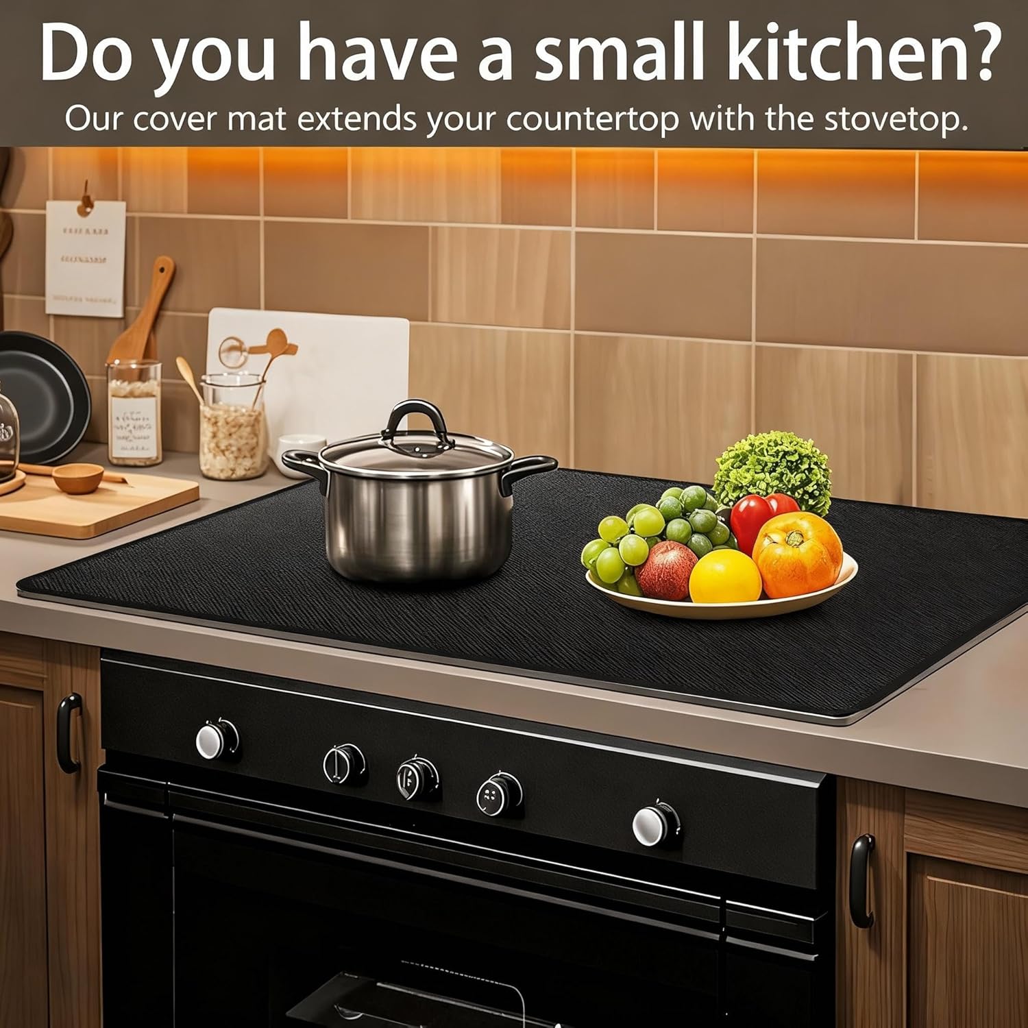 Fireproof Stove Top Covers for Electric Stove, 30" x 20" Waterproof Stove Covers, Cooktop Protector for Gas Stove Top, Heat Resistant Stove Mat for Glass Top Stove, - Image 4