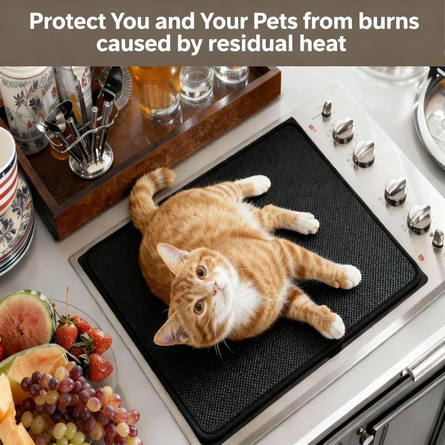 Fireproof Stove Top Covers for Electric Stove, 30" x 20" Waterproof Stove Covers, Cooktop Protector for Gas Stove Top, Heat Resistant Stove Mat for Glass Top Stove, - Image 7