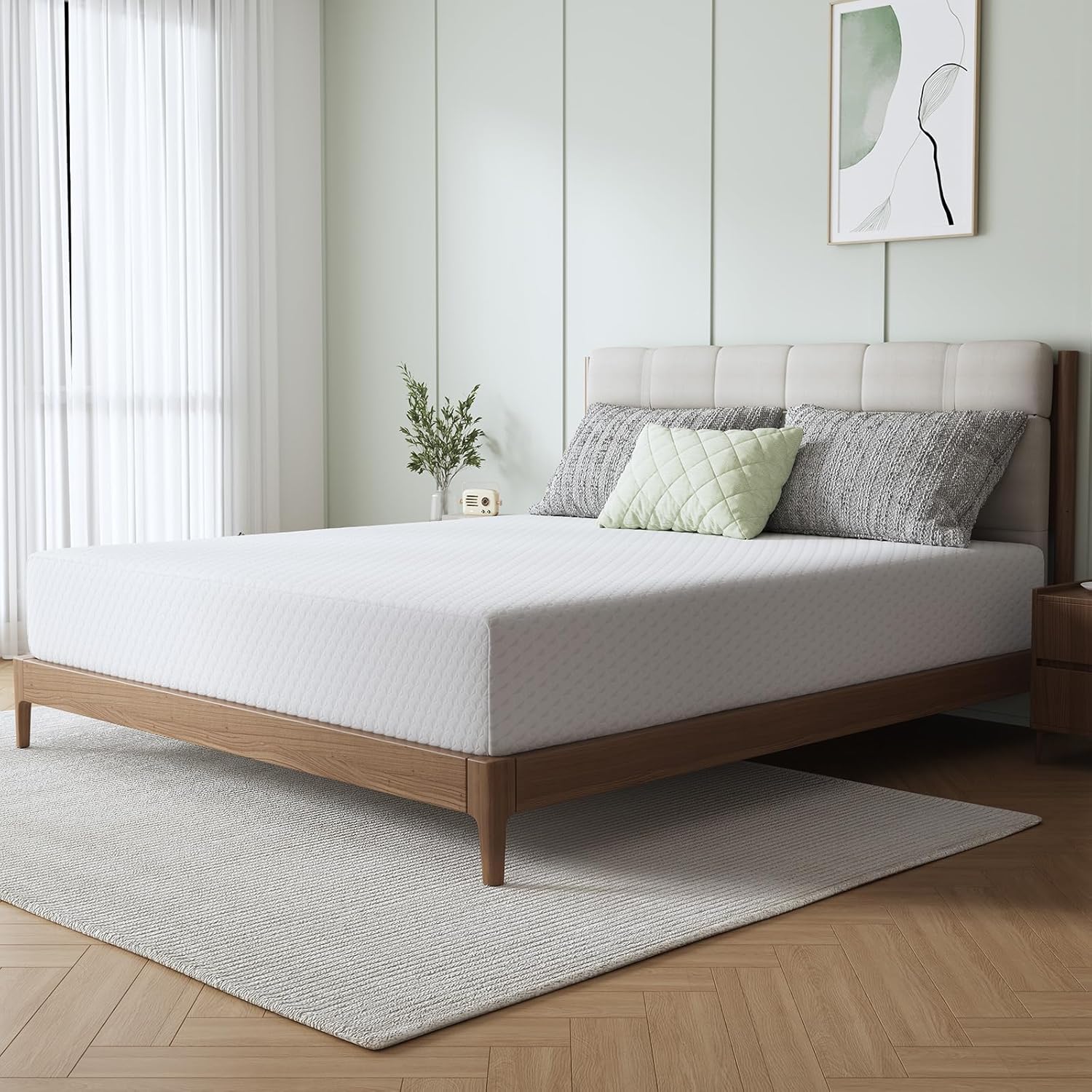 Novilla Memory Foam Mattress Full, 10 Inch Full Size Mattress with Comfort Foam & High-Density Support Foam for Pressure Relief & Contour Support Mattresses in a Box, Medium Firm Feel - Image 2