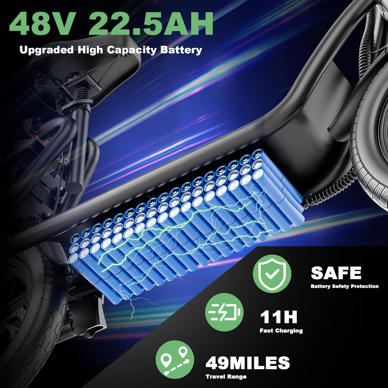 NAVIC Electric Scooter Adults,18/27/49Mile Range,Electric Scooter for Adults,Top Speed 22Mph,350/500W Motor,8.5"/14'' Tires,Foldable e Scooter with Back Basket,APP - Image 2