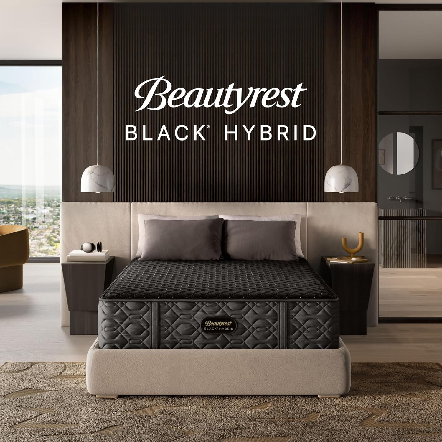 Beautyrest Black Series Three Firm 14.5" King Hybrid Mattress, Cooling Tech, Contouring Comfort, Individualized Support, CertiPUR-US, 100-Night Sleep Trial, 10-Year Limited Warranty - Image 12