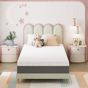 8 Inch Twin XL Mattress Gel Memory Foam for Cool Sleep & Pressure Relief, Medium Mattress in a Box, Removable Washable Cover, No Fiberglass