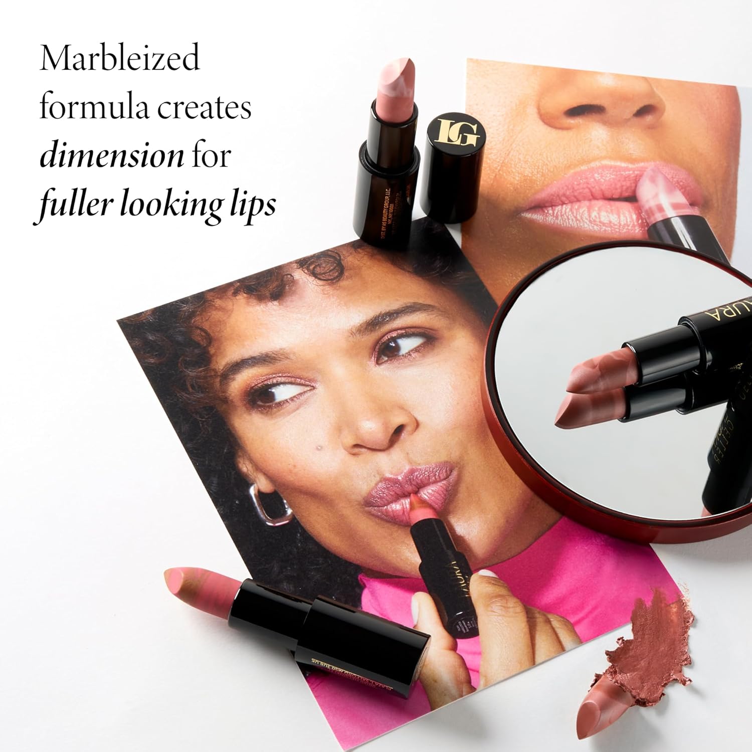 LAURA GELLER NEW YORK Italian Marble Sheer Lipstick - Berry Banana - Hydrating & Lightweight - Vitamin E & Caster Seed Oil - Cream Finish - Image 6