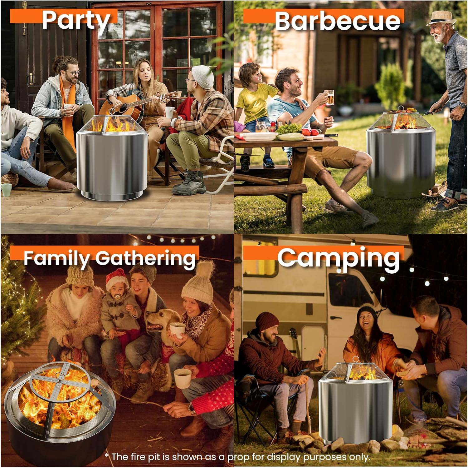 Fire Pit Spark Screen for Solo Stove Bonfire Accessories, 19.5 Inch Spark Shield for Solo Bonfire, Heavy-Duty 304 Stainless Steel Mesh Fire Pit Screen Cover with Removal Tools - Image 6