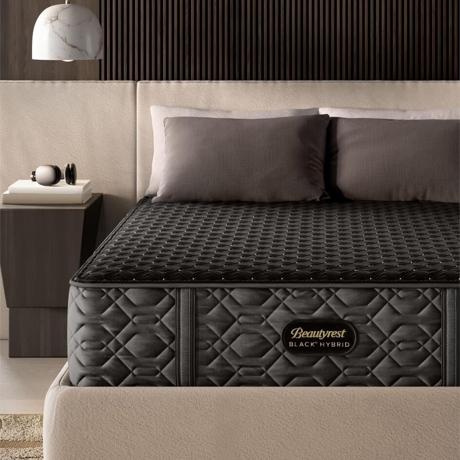 Beautyrest Black Series Three Firm 14.5" King Hybrid Mattress, Cooling Tech, Contouring Comfort, Individualized Support, CertiPUR-US, 100-Night Sleep Trial, 10-Year Limited Warranty - Image 2