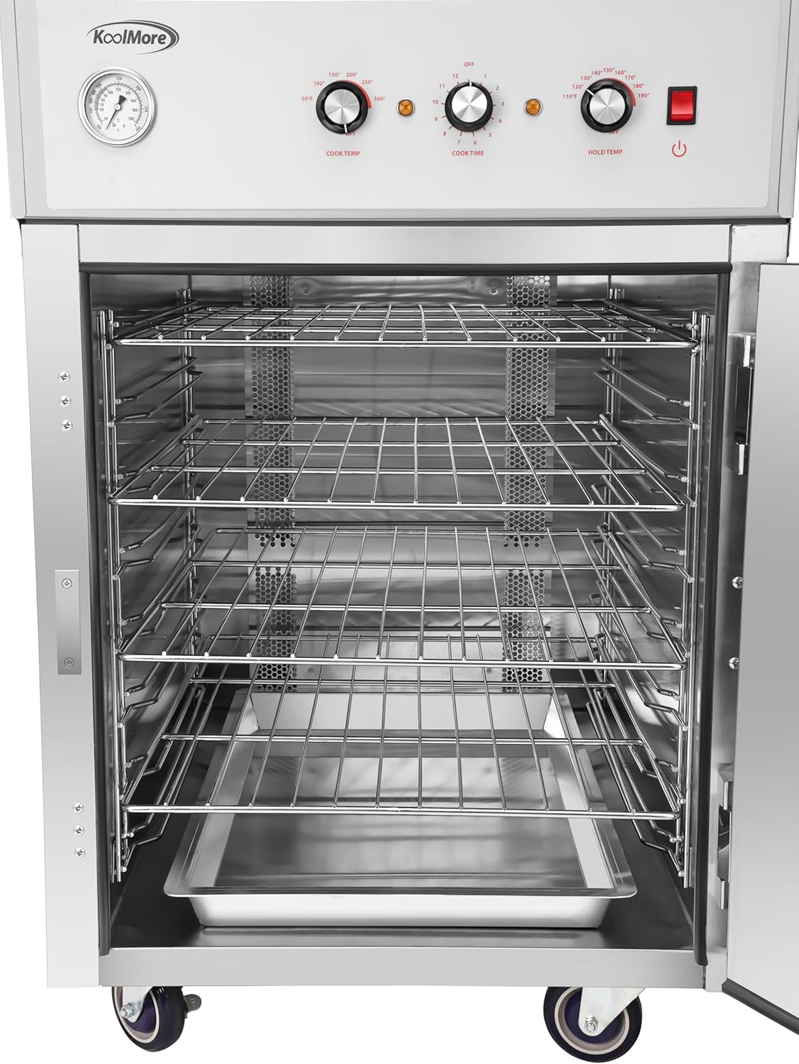 KoolMore KM-CCAH3-1D Half-Size One Door Commercial Cook and Hold Oven 3,000 W and 208/240V, UL Listed in Stainless-Steel - Image 11