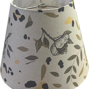 TOOTOO STAR Printed Floral Lampshades, 6"x10"x7.5" inches Small Lamp Shades for Table Lamps & Wall Lamps, Modern Bell Lampshade Replacemnt
