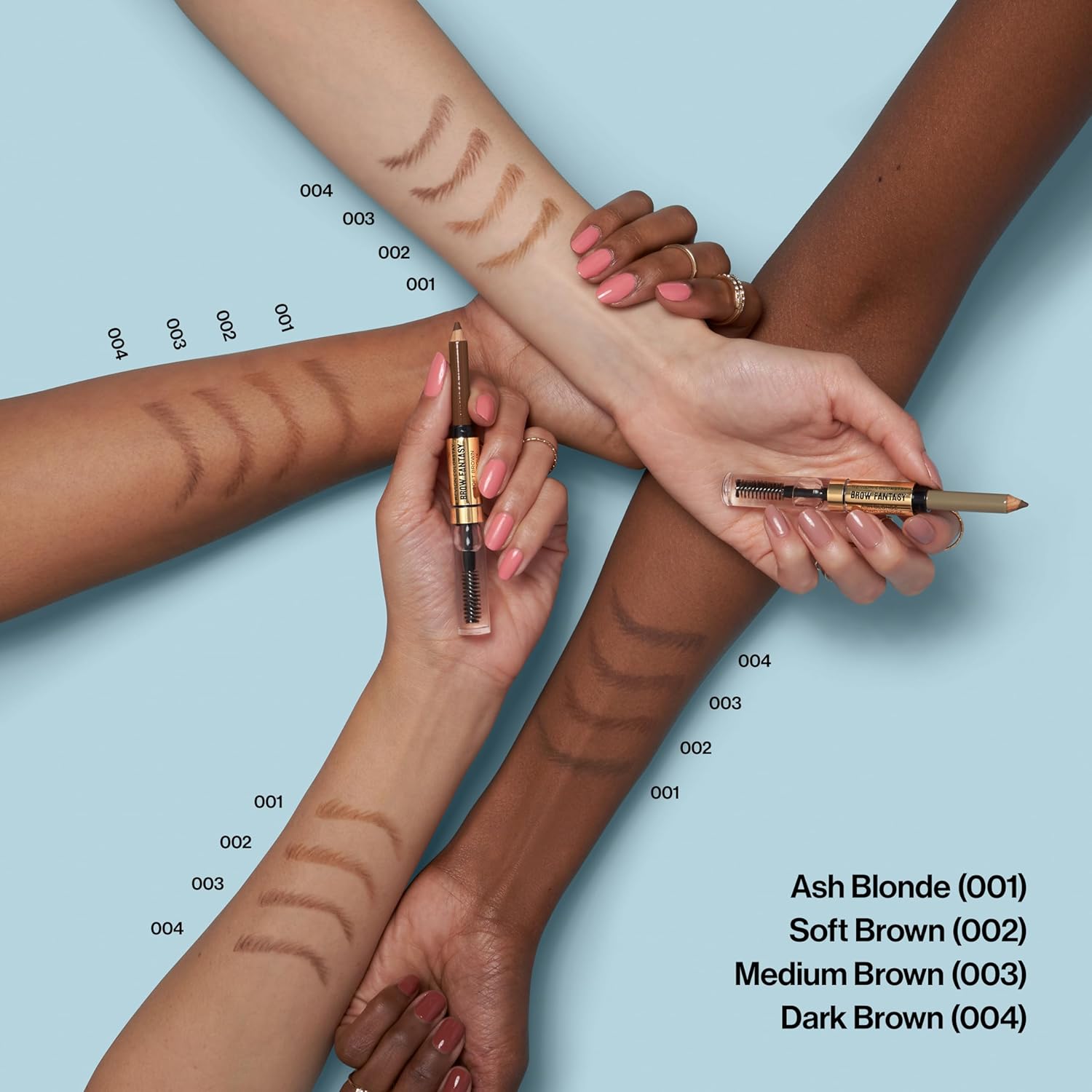 Revlon ColorStay Brow Fantasy, All In One Eyebrow Powder Pencil with Shaping Clear Gel, Gel Infused with Panthenol, Smudge-proof, 16HR Visibly Full Brows, 004 Dark Brown - Image 6