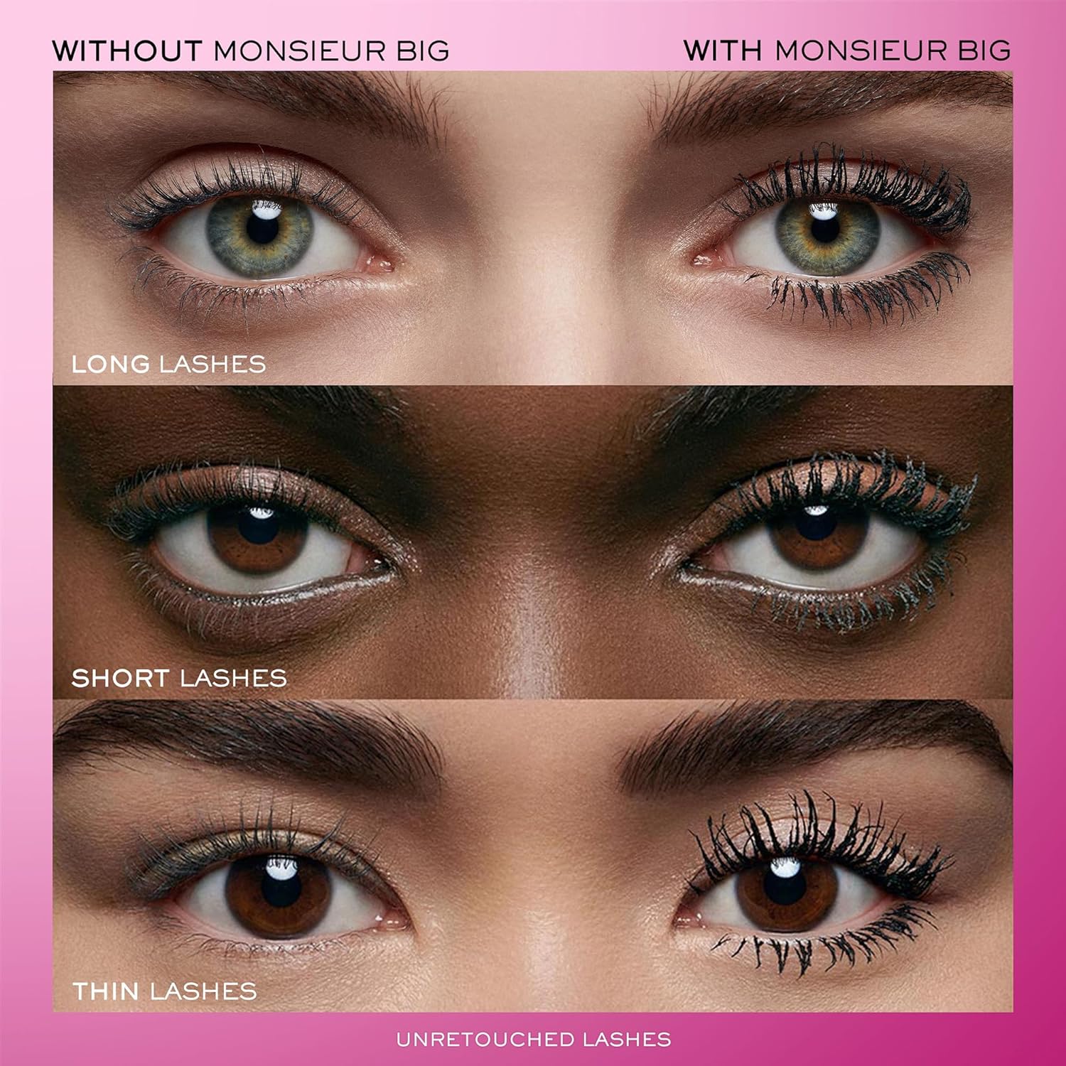 Lancôme Monsieur Big Waterproof Mascara – Instant Volume Mascara with False Lash Effect – Up to 12x More Volume & 24-Hour Wear - Volumizing & Lengthening Mascara - Smudge and Flake Free – Black - Image 2