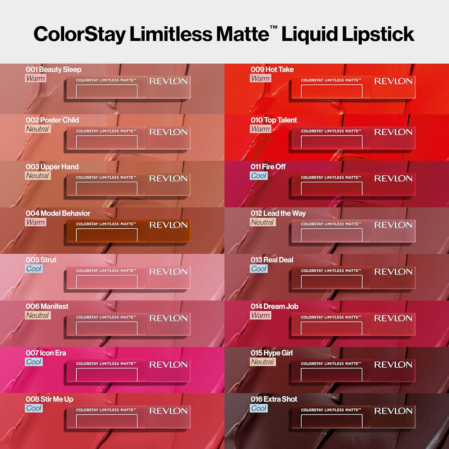 Revlon ColorStay Limitless Matte Liquid Lipstick, Vegan Formula, No-Budge, Longwear Lip Color, Long Lasting, Lightweight/Comfortable, Waterproof, 010 Top Talent, 0.17 fl oz - Image 8