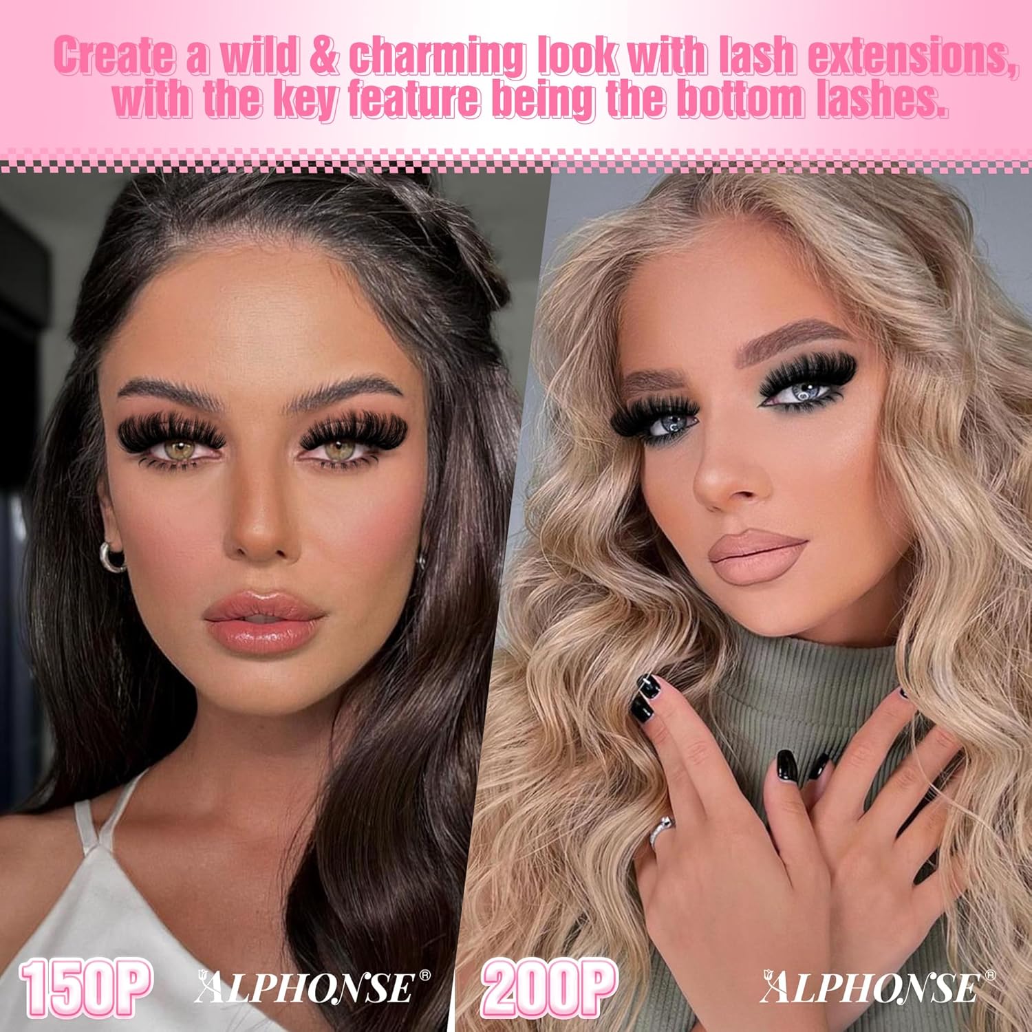 Fluffier Lash Clusters 150D 200D Thick Eyelash 12-20mm Cluster Eyelash Extensions 320pcs Individual Lashes DIY Salon Effect Lash Extension Clusters for Beginners (150D+200D, 12-20mm) - Image 2