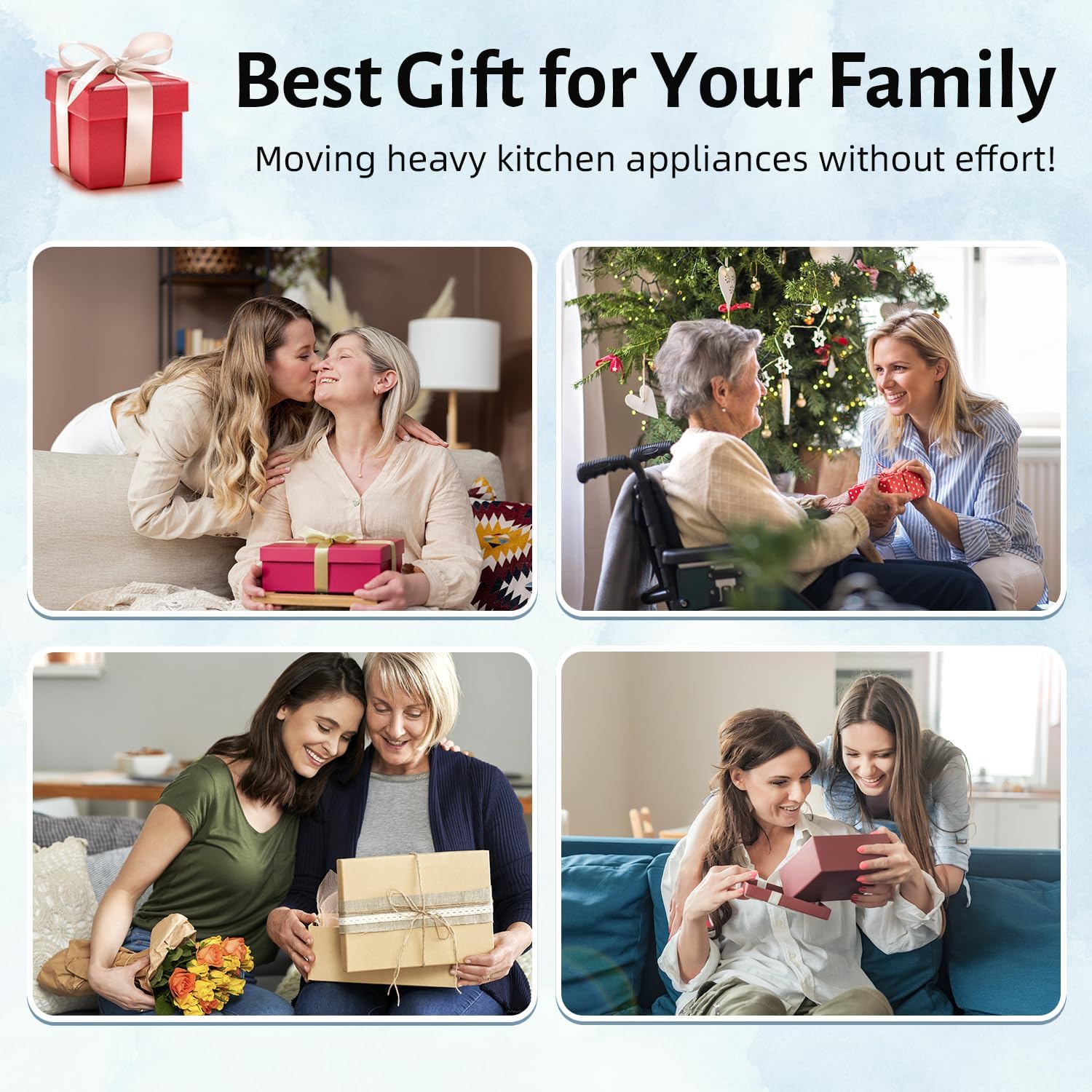 LOPNUR 14"x10" Small Appliance Slider, Appliance Sliders for Kitchen Appliances, 360° Rotating Sliding Tray for Coffee Maker, Heat Resistant Mat Cut to Fit Stand Mixer Air Fryer Microwave, Gray - Image 8