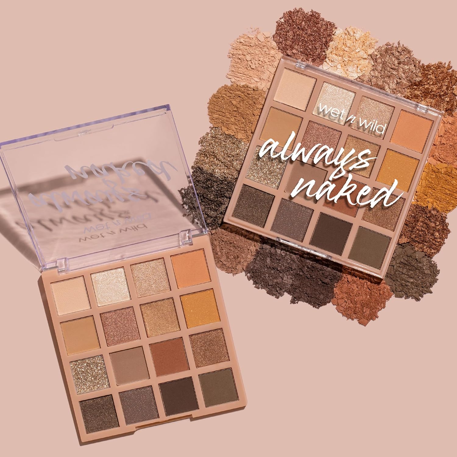wet n wild Always Naked Palette, Nude Neutral Eye Makeup, Blendable, Warm And Cool Nude Pigments, Matte, Shimmer, Glitter, Creamy Smooth - Image 3
