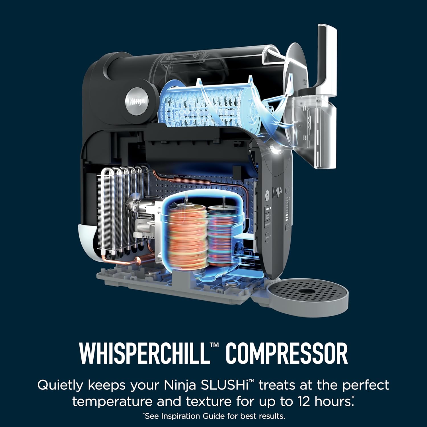 Ninja SLUSHi with RapidChill Technology, 88 oz. Frozen Drink & Slushie Machine, 5 Preset Programs, Margaritas, Frappés, and More, Premium Accents, Black, FS301 - Image 10