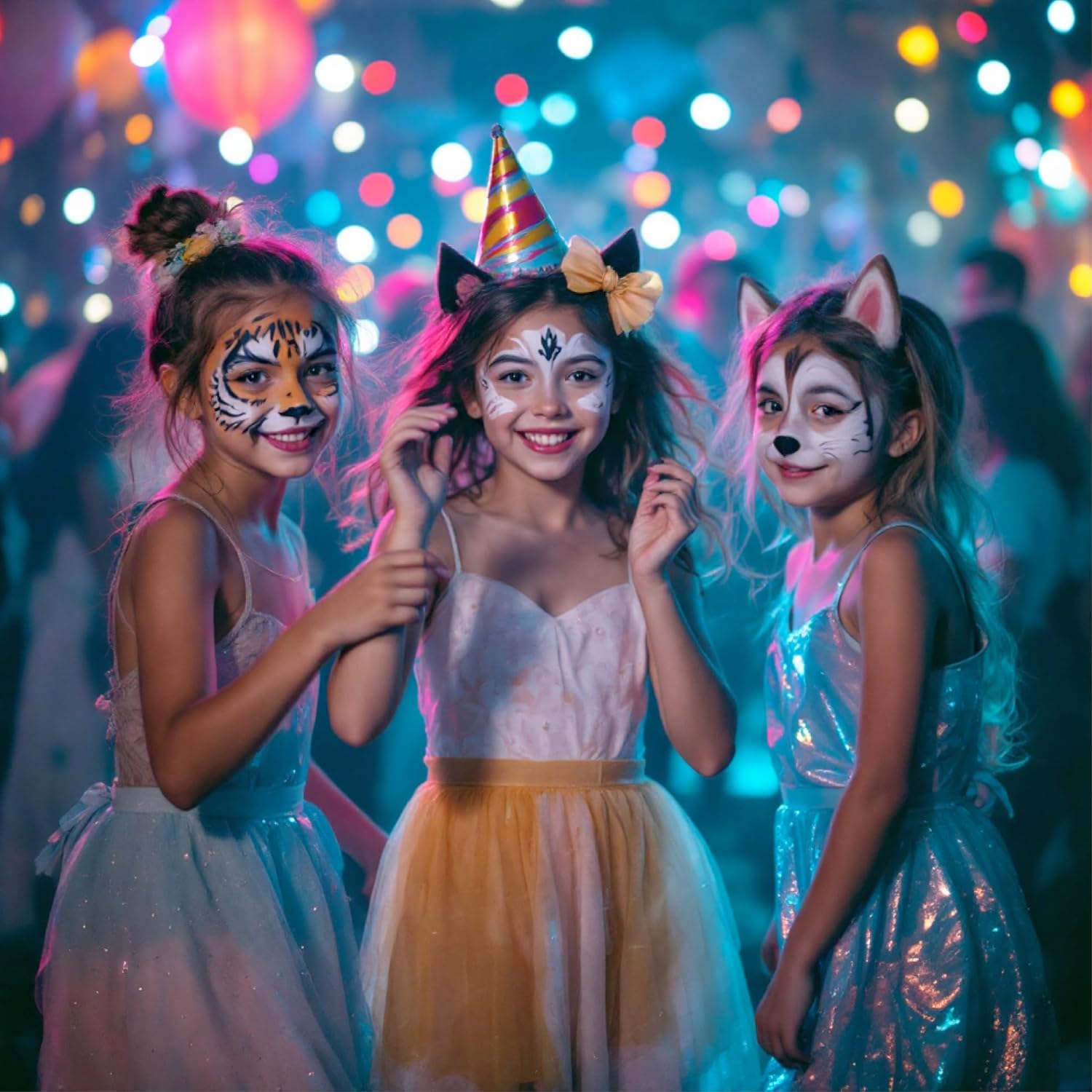 12 Colour Face Paint – Water-Based – Mess-Free Face Painting Kit with Stencils – Fast-Drying, Washable, Easy to Clean, Non-Toxic Face Paint for Festivals, Parties, Masquerade, Fancy Dress, Carnival - Image 7