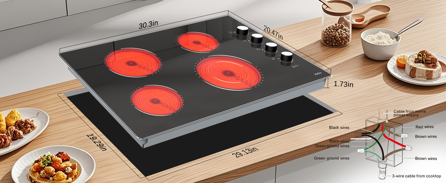 30 electric cooktop