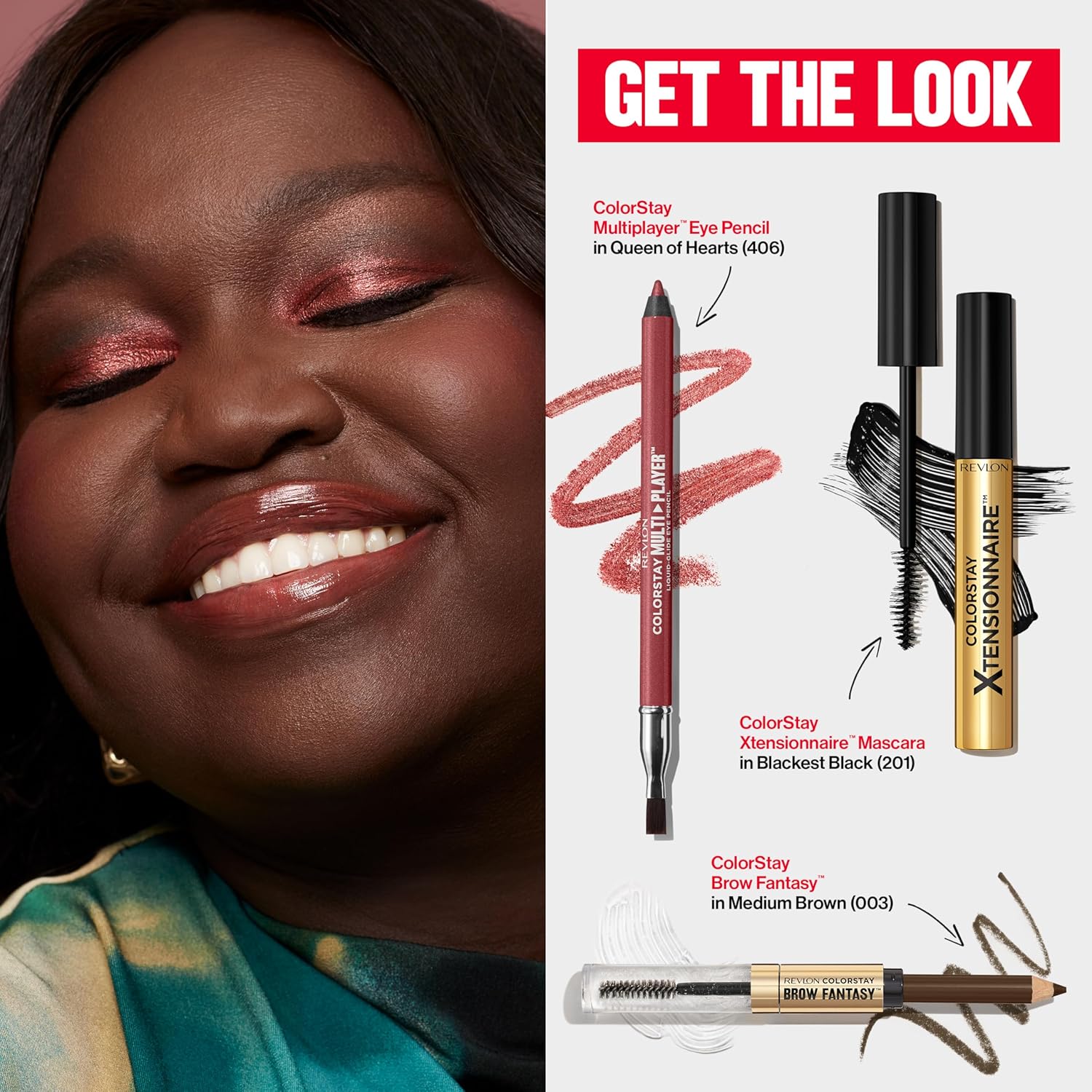 Revlon ColorStay Brow Fantasy, All In One Eyebrow Powder Pencil with Shaping Clear Gel, Gel Infused with Panthenol, Smudge-proof, 16HR Visibly Full Brows, 004 Dark Brown - Image 13