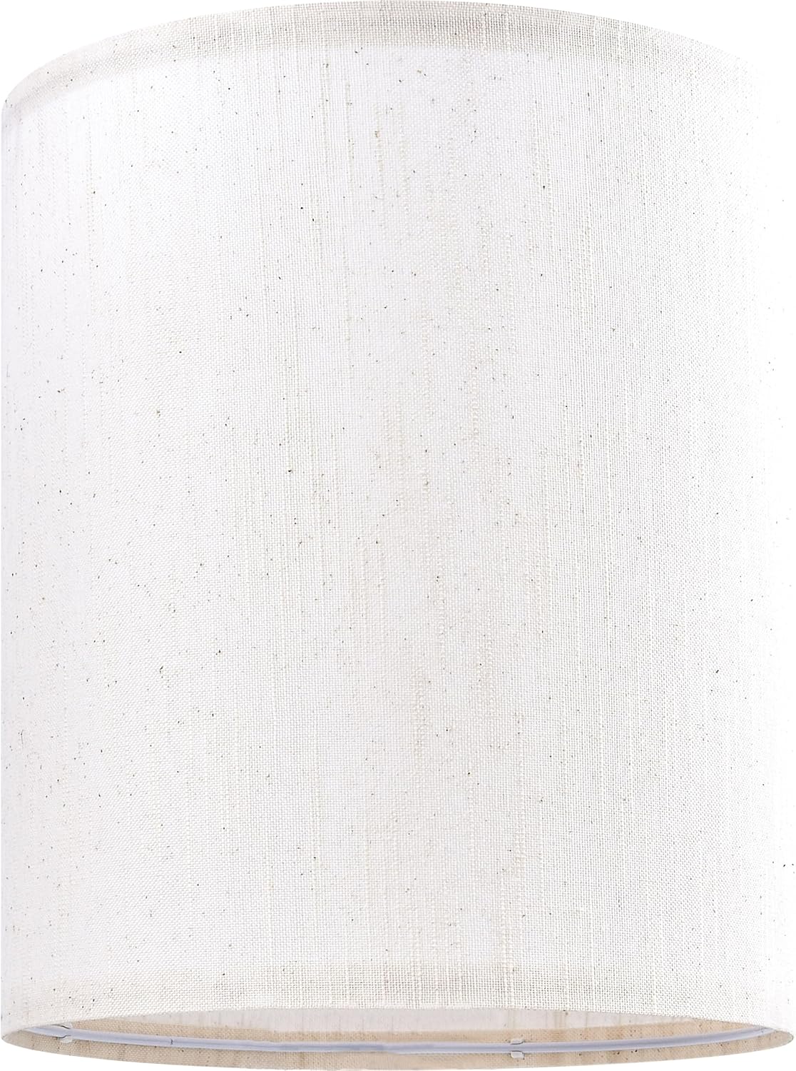 Tall Drum Lamp Shades Set of 2 Medium Beige Bamboo Knot Linen Textured Lampshade 9.8``Top x 9.8``Bottom x 11.8``High(Spider) Farmhouse Lamp shade for Table & Bedside Lamp - Image 9