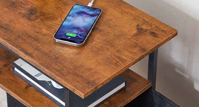 Spacious Top Narrow end table BF487UBZ01