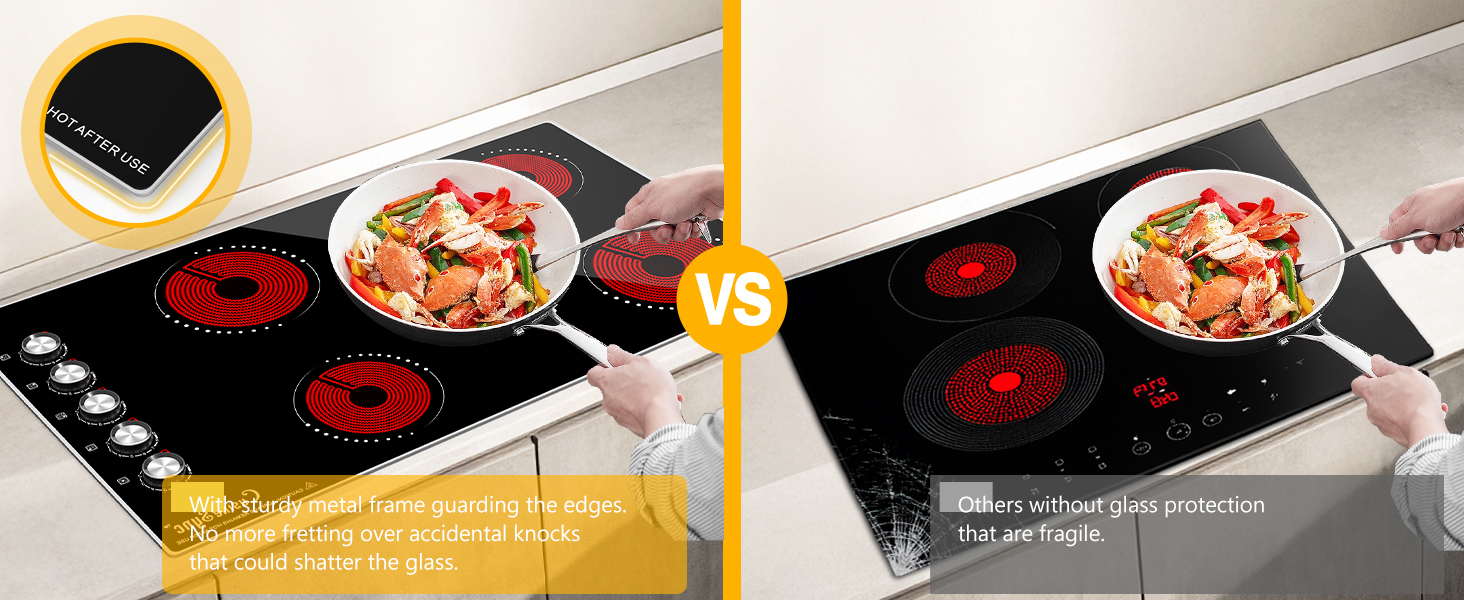 With sturdy metal frame guarding the edges