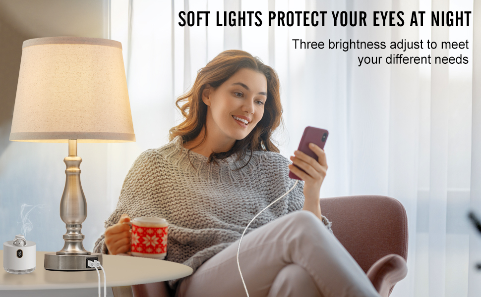 Soft lights protect your eyes an night