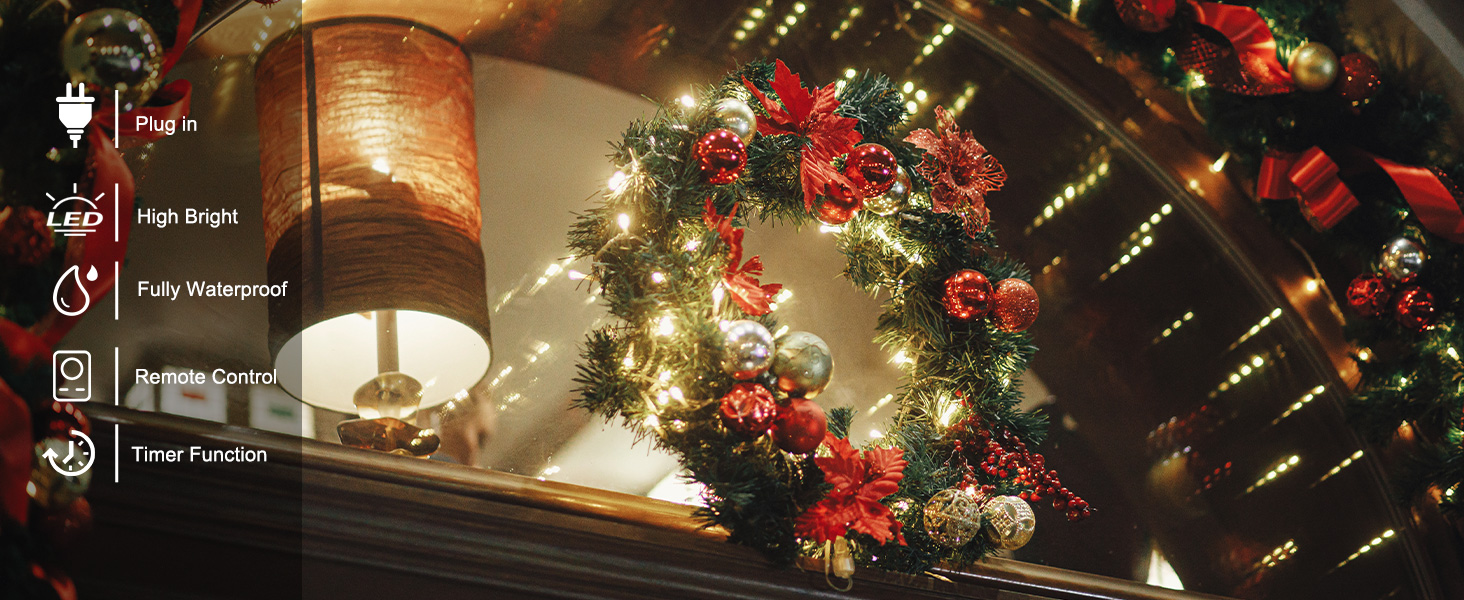 warm white string lights