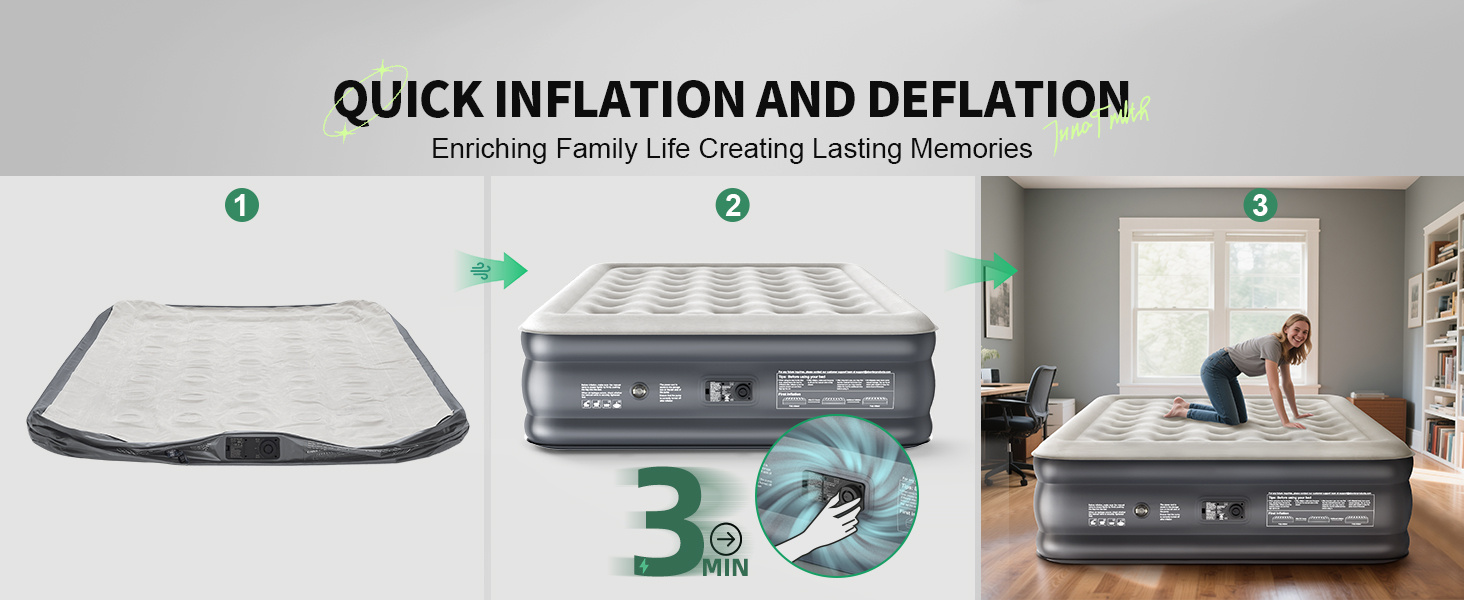 air mattress queen with built in pump inflatable blow up mattress air bed airbed