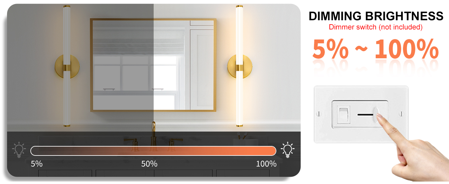 dimmable vanity light