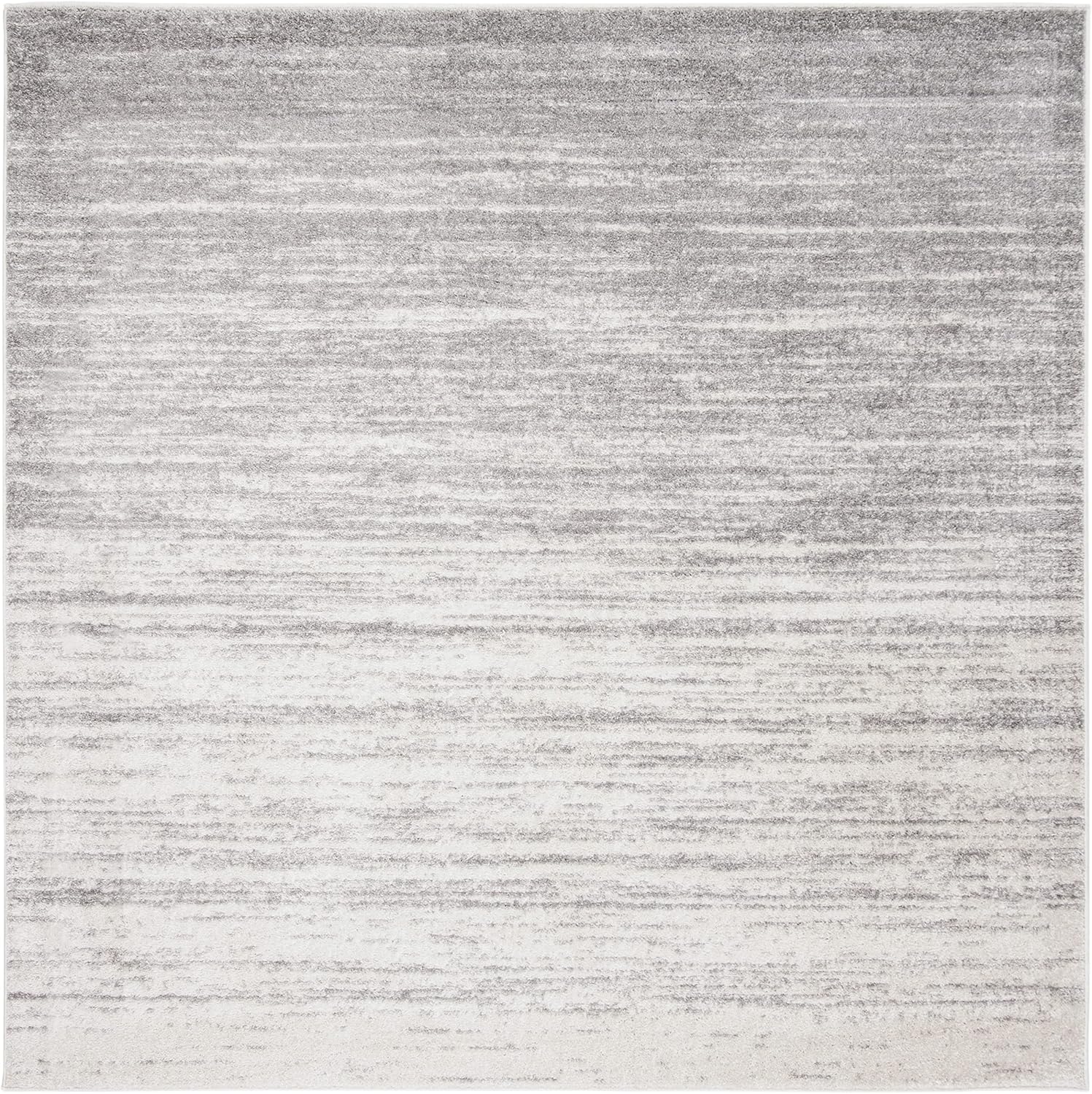 SAFAVIEH Adirondack Collection Area Rug - 9' Square, Ivory & Silver, Modern Ombre Design, Non-Shedding & Easy Care, Ideal for High Traffic Areas in Living Room, Bedroom (ADR113B) - Image 2