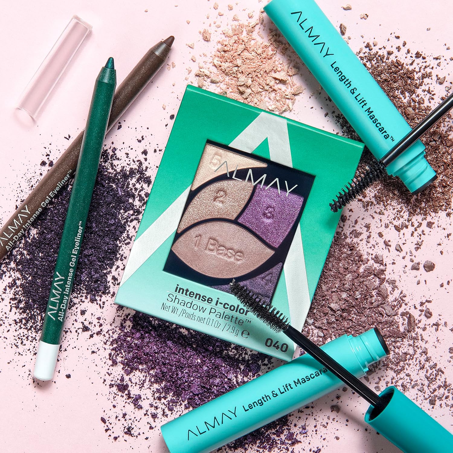 Almay Eyeshadow Palette, Longlasting Eye Makeup, Primer Enriched with Antioxidant Vitamin E, Hypoallergenic, 040 Green Eyes, 0.1 Oz - Image 7