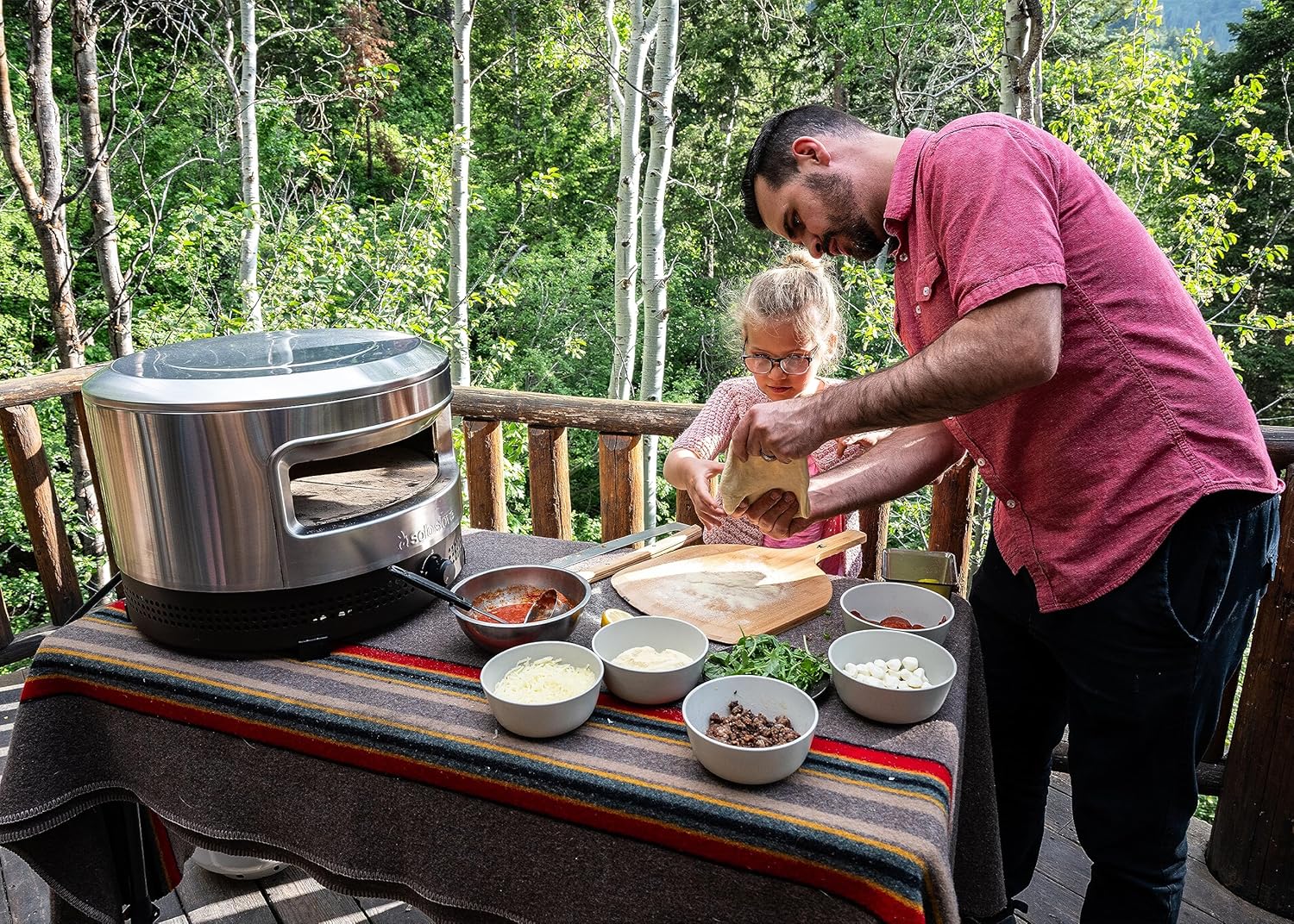 Solo Stove Pi Prime Pizza Oven Outdoor - Gas Pizza Oven Propane - Portable with Cordierite Stone Cooking Surface - Demi-Dome Design - Wide-Mouthed Opening - Stainless Steel - Image 7